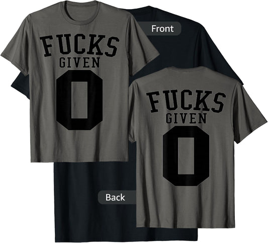 Funny zero fucks given birthday gift women T-Shirt - T-Shirt | Black
