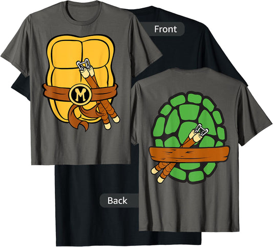 Teenage Mutant Ninja Turtles Michelangelo Shell T-Shirt - T-Shirt | Black