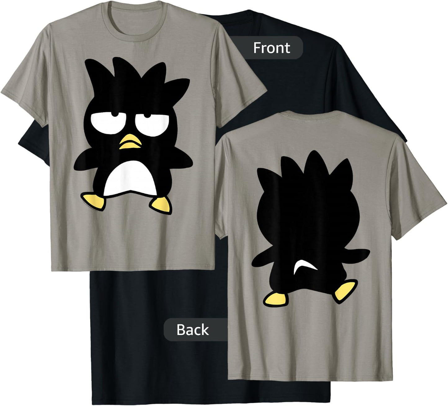 BADTZ-MARU Front and Back Shirt T-Shirt - T-Shirt | Black