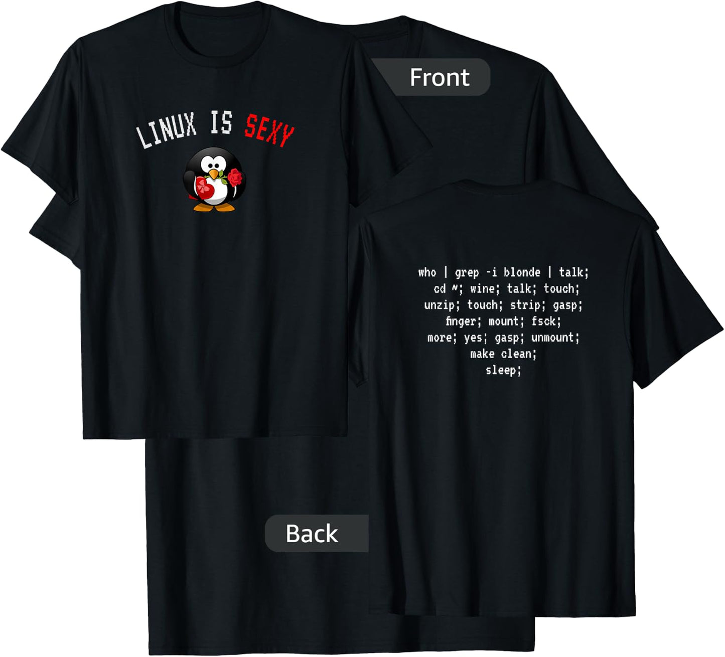 Linux is Sexy T-Shirt - T-Shirt | Black
