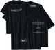 The P-51: WWII Fighter Airplane Pilot Front & Back T-Shirt - T-Shirt | Black