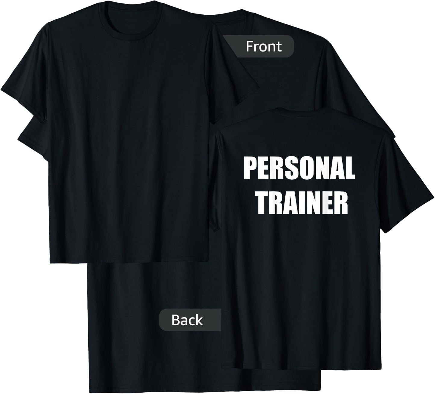 Personal Trainer - Back Only - Classic T-Shirt - T-Shirt | Black