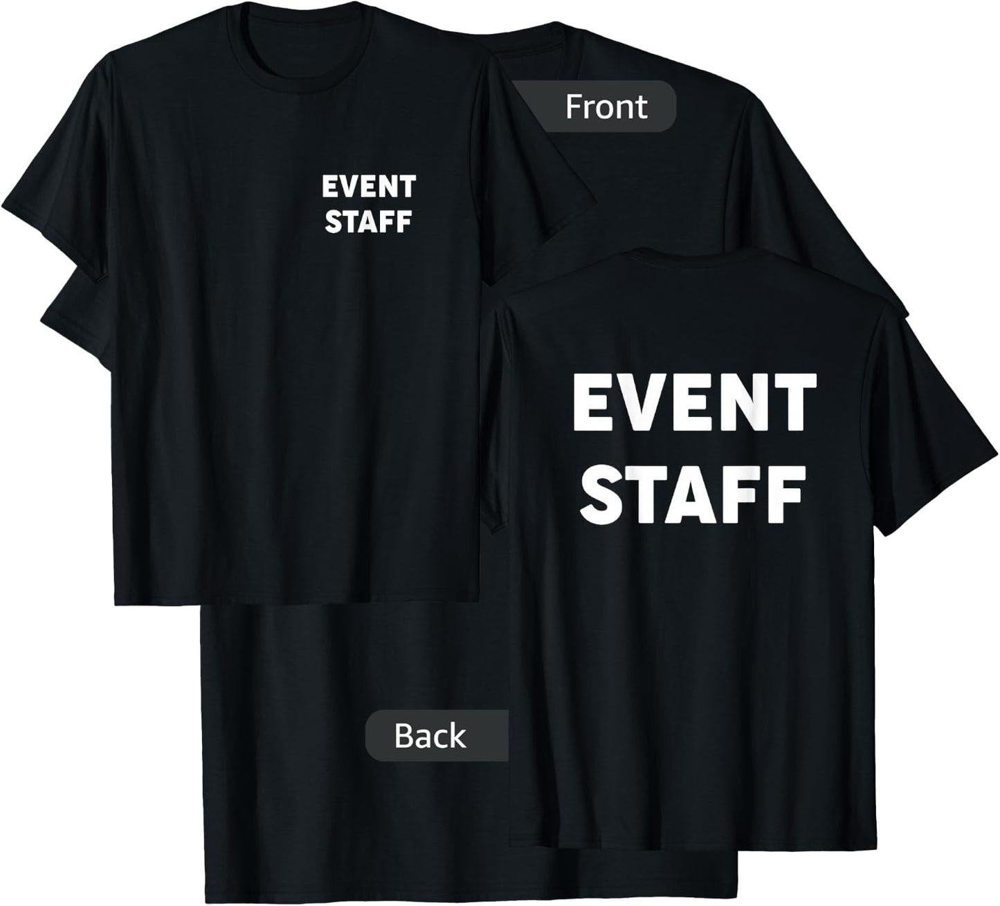 Event Staff T-Shirt - T-Shirt | Black