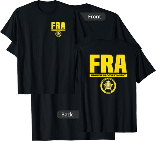 Fugitive Recovery Agent Bounty Hunters Bail T-Shirt - T-Shirt | Black