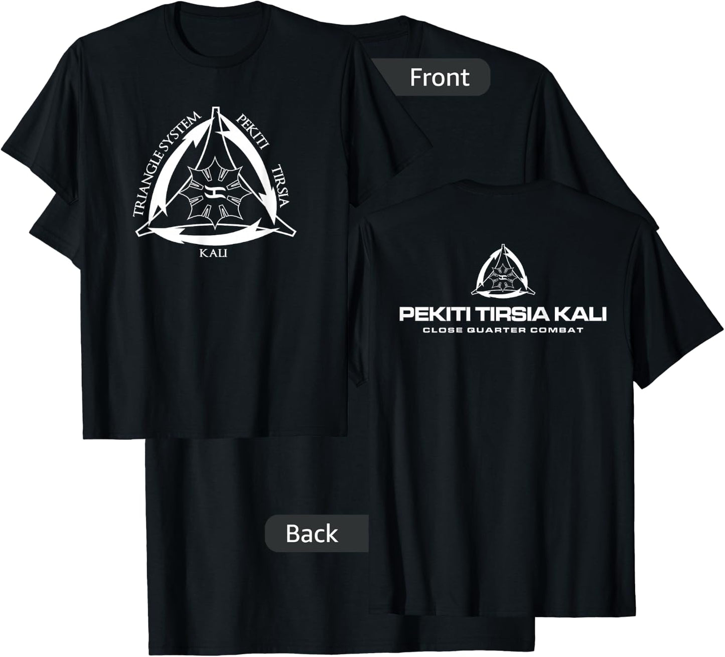 Silat Eskrima Pekiti Tirsia Kali Filipino T-Shirt - T-Shirt | Black
