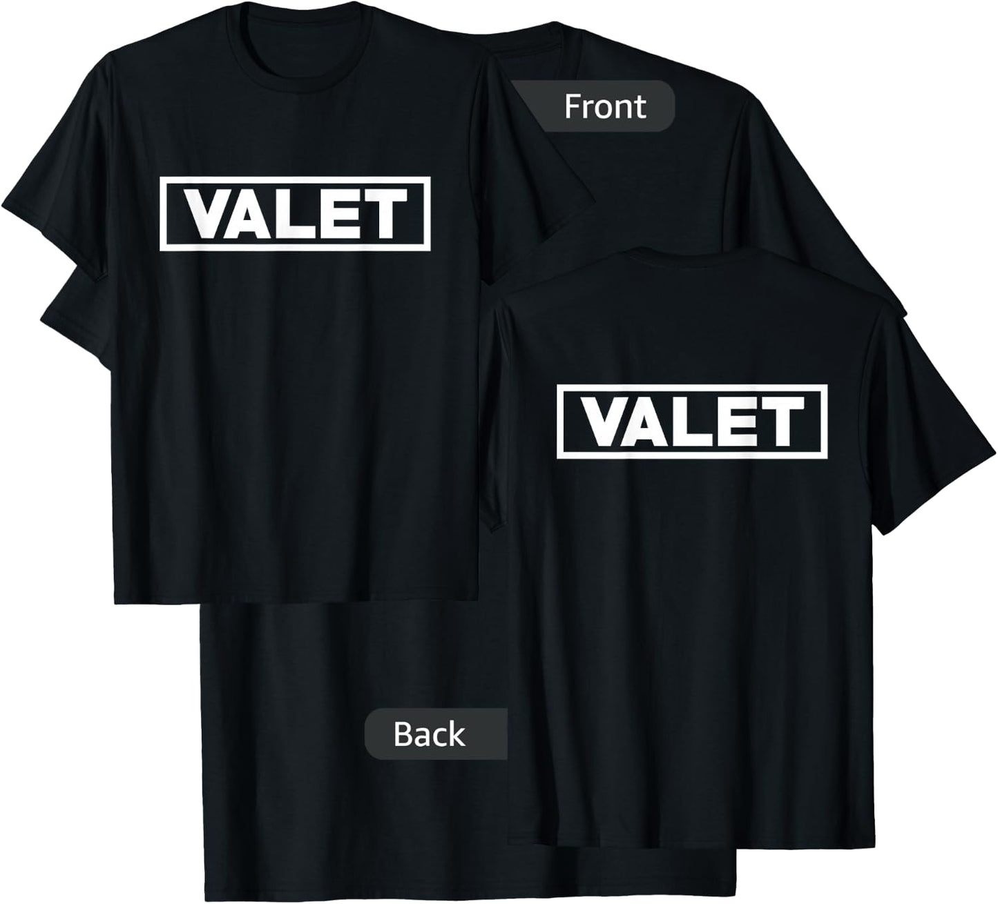 Valet Car Parking Lot Attendant Hotel & Restaurant Employee T-Shirt - T-Shirt | Black