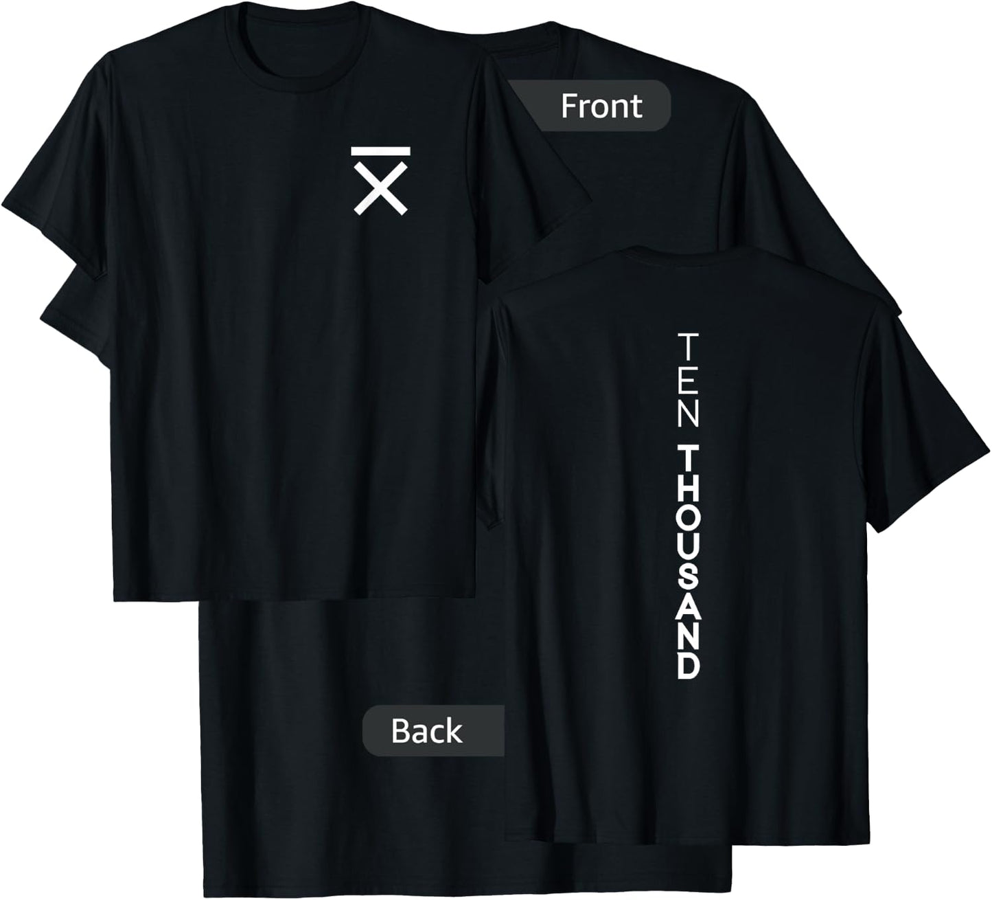Ten Thousand PDX 10,000 Hours | Black -Adults Classic Fit Cotton 100% Short Sleeve T-Shirt - T-Shirt | Black