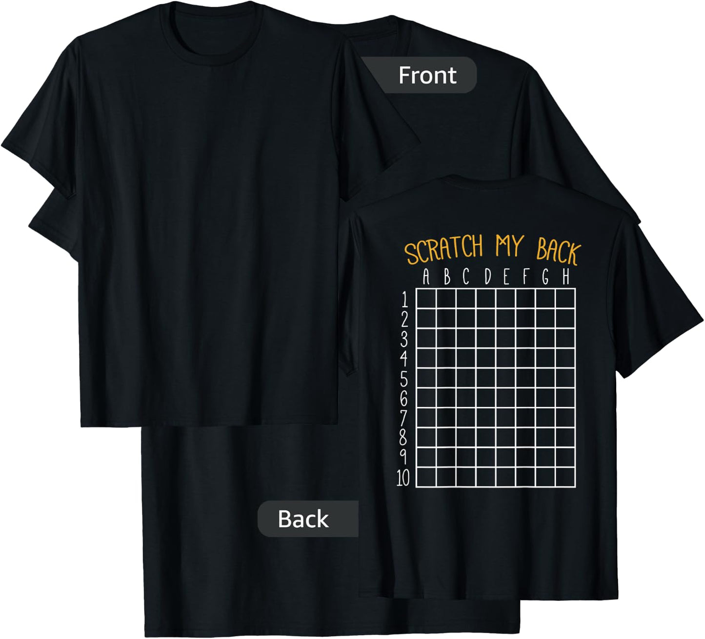 Back Scratching Shirt Co. Back Scratcher Shirt, Scratch My Back - -Adult, Black, Small T-Shirt - T-Shirt | Black