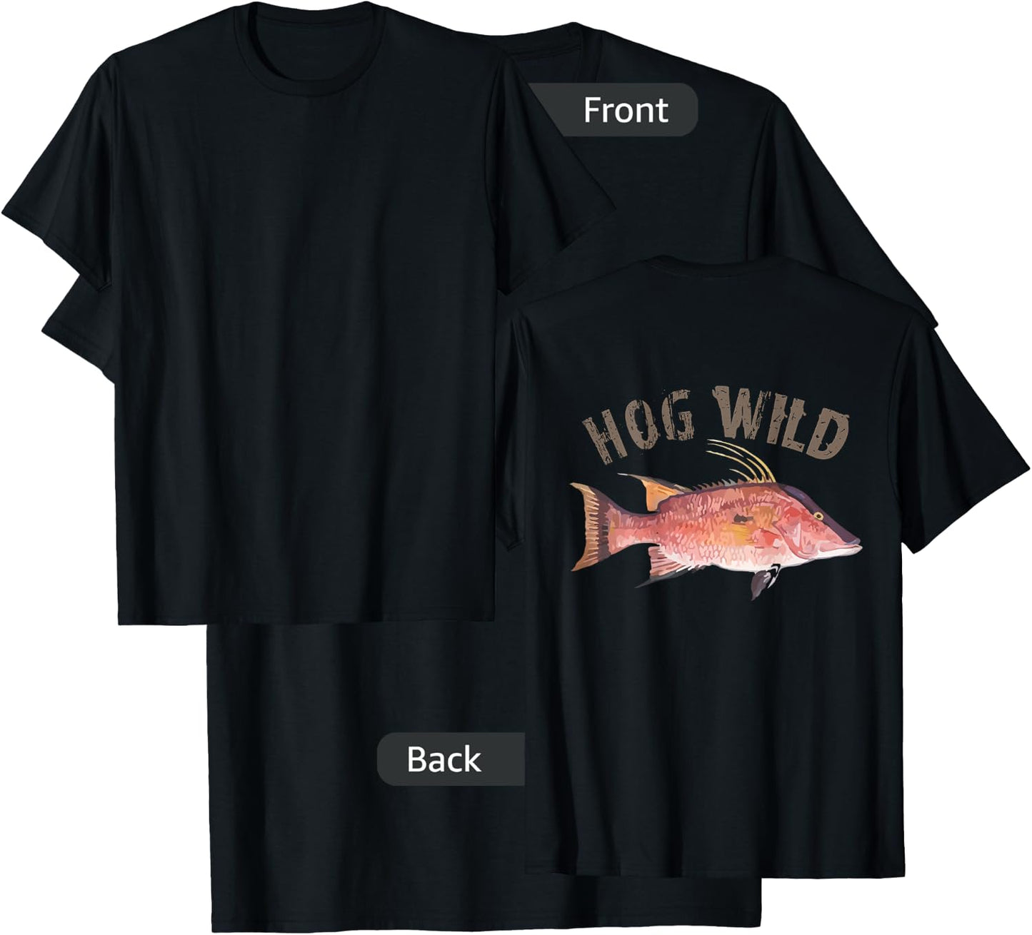 Hog Wild Hogfish T-Shirt - T-Shirt | Black