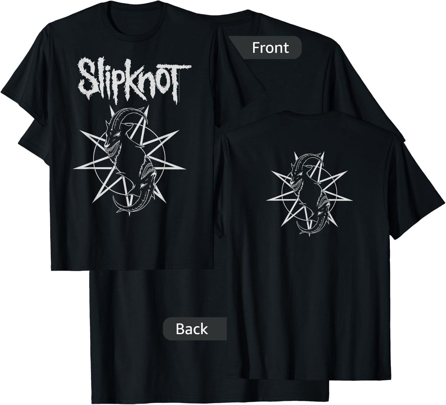 Slipknot Official Goat Star Logo T-Shirt - T-Shirt | Black