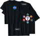NASA Project Mercury Program Mission Crew Insignia T Shirt T-Shirt - T-Shirt | Black