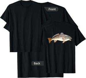 Redfish | Red Drum Fish Shirt T-Shirt - T-Shirt | Black