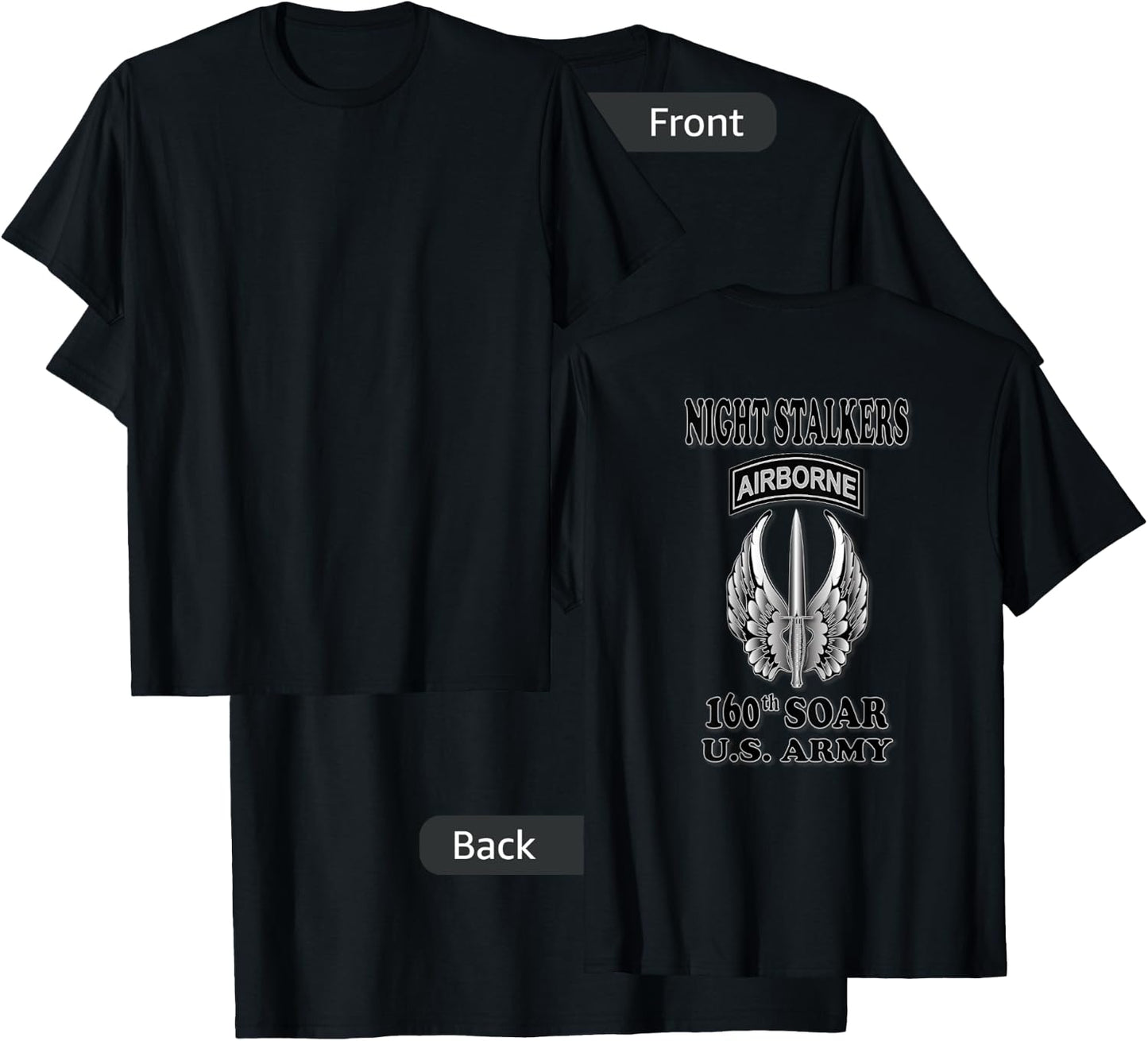 160th SOAR Night Stalkers T-Shirt - T-Shirt | Black