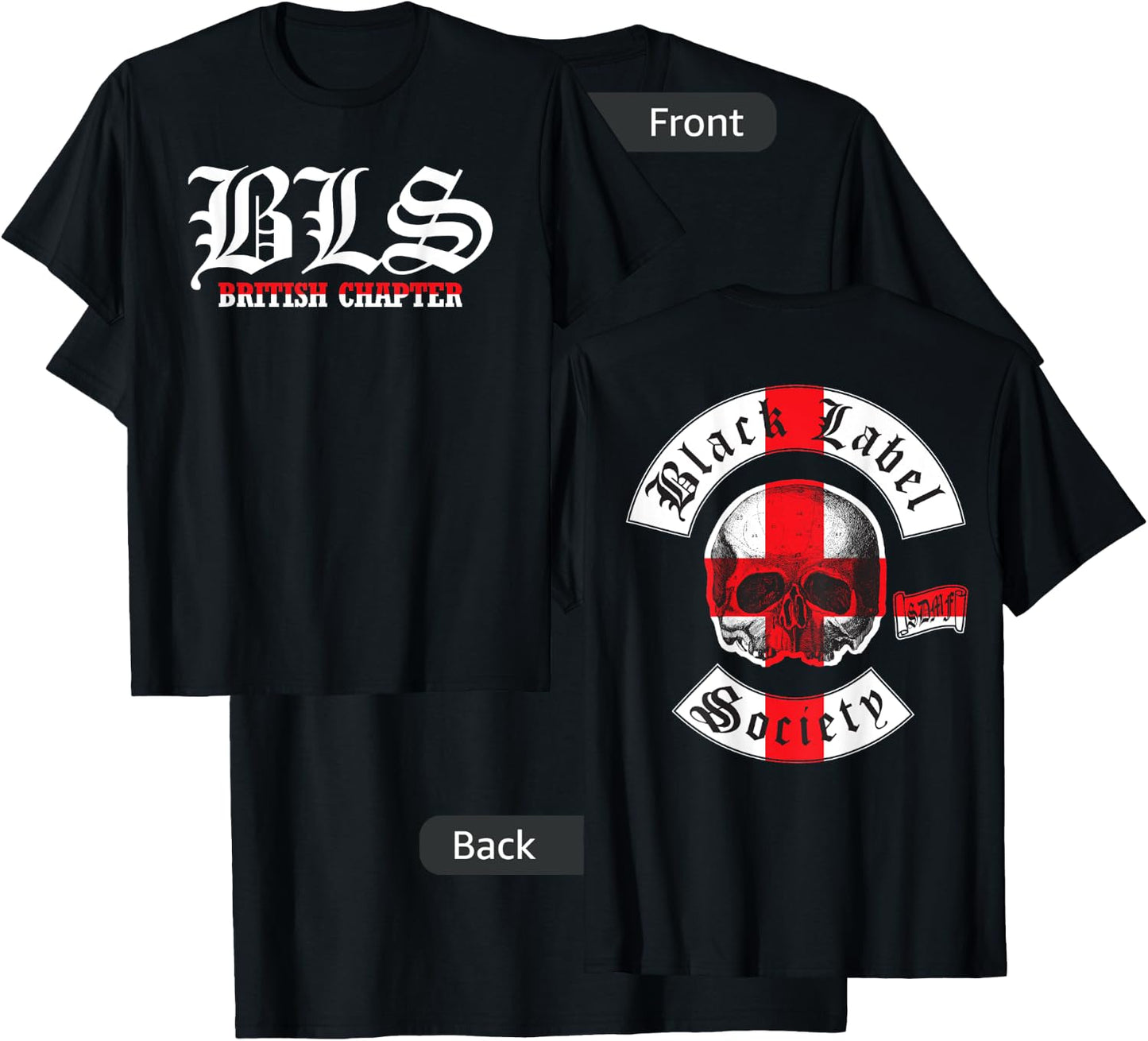 Black Label Society England Chapter T-Shirt - T-Shirt | Black