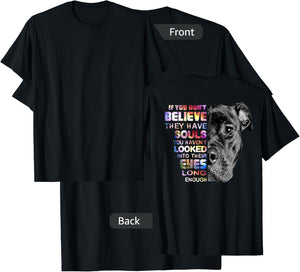 I Love My Pitbull Woman Love Her Pitbull Gift Shirt T-Shirt - T-Shirt | Black