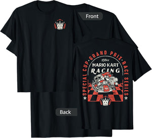 Mario Kart Victory Crown Front 150cc Racing Graphic T-Shirt - T-Shirt | Black