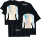 Acupuncture Chinese Medicine Healing Meridian 2 Side T-Shirt - T-Shirt | Black