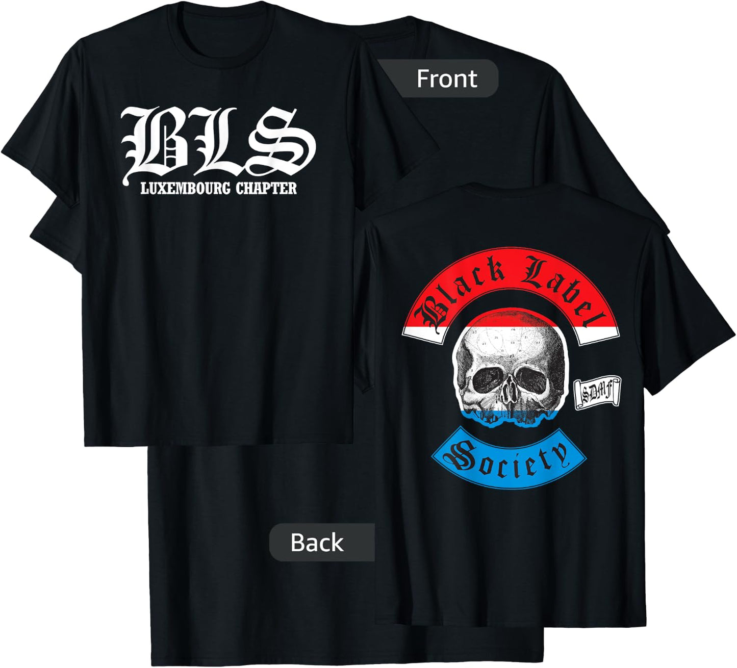 Black Label Society Luxembourg Chapter T-Shirt - T-Shirt | Black