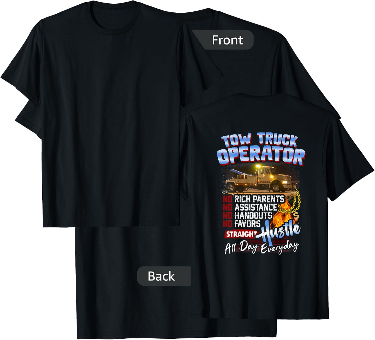 Tow Truck Operator Shirt T-Shirt - T-Shirt | Black
