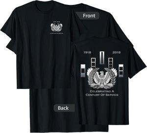 CW2 Chief Warrant Officer Two Century of Service T-Shirt - T-Shirt | Black