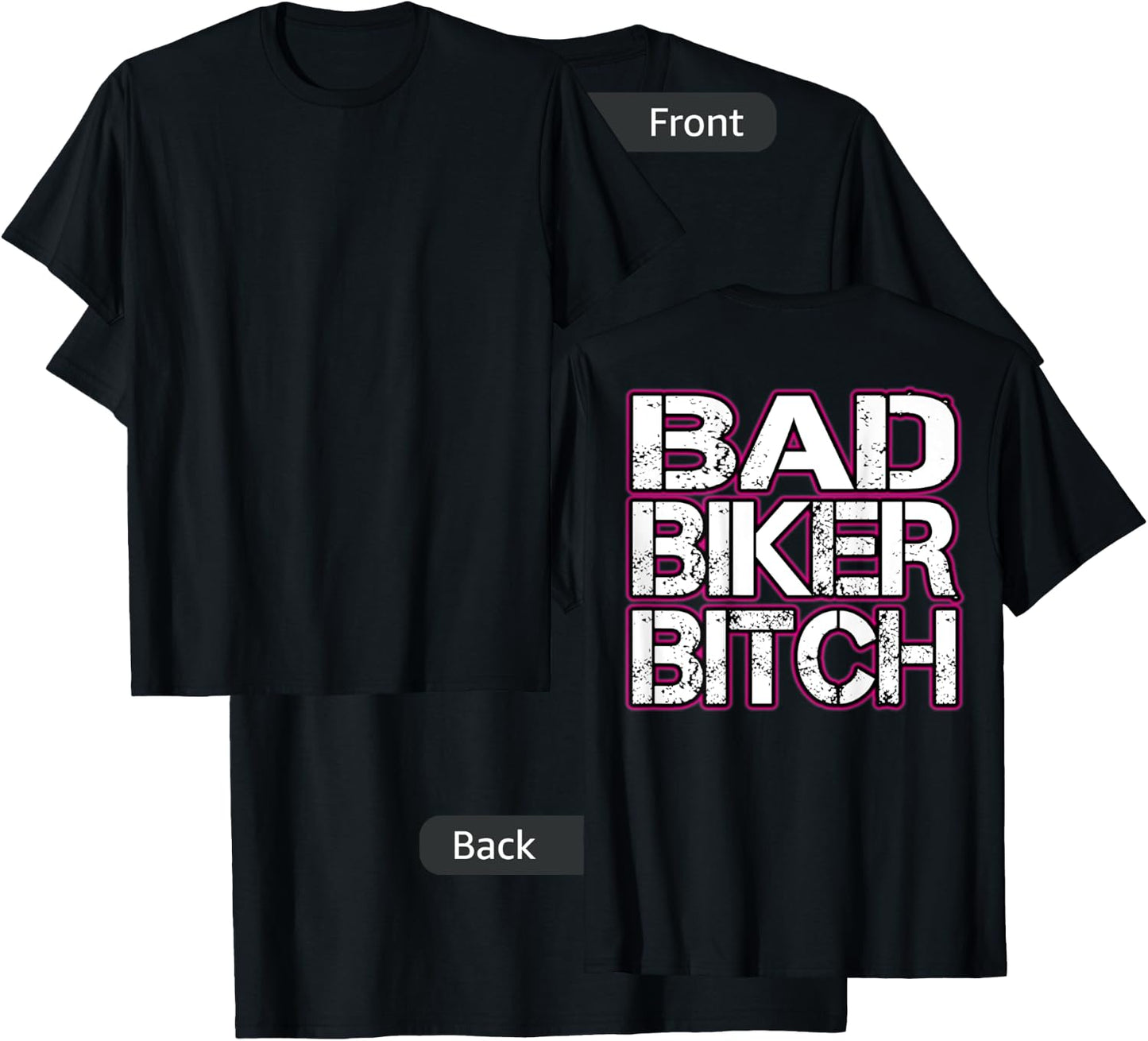 Bad Biker Bitch T Shirt T-Shirt - T-Shirt | Black
