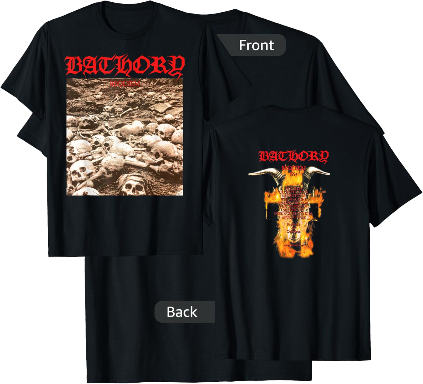 Bathory - Requiem - Official Merchandise T-Shirt - T-Shirt | Black