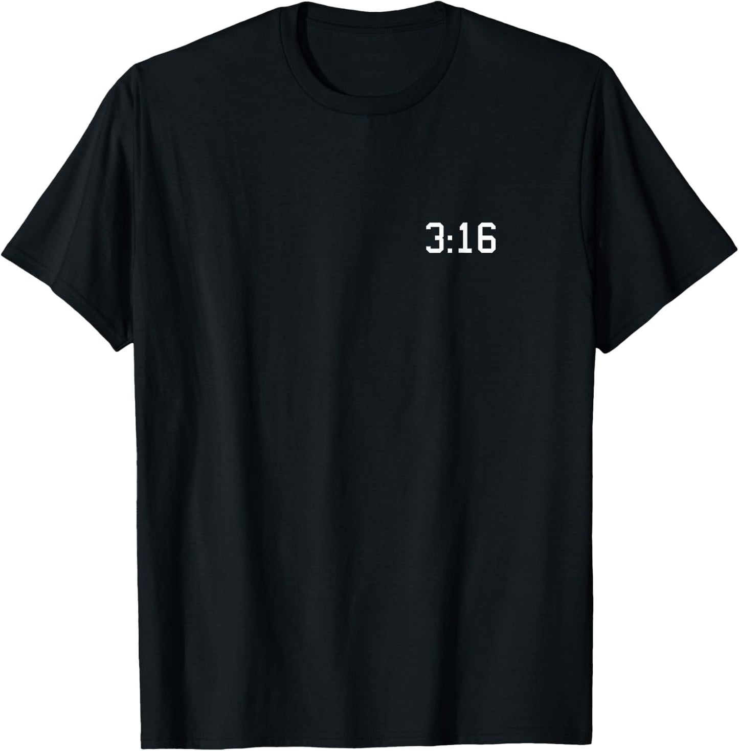 John 3:16 t shirt. Jesus so loved the world men women kids T-Shirt - T-Shirt | Black