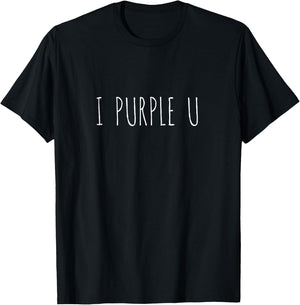 I Purple U Tae V Shirt T-Shirt - T-Shirt | Black