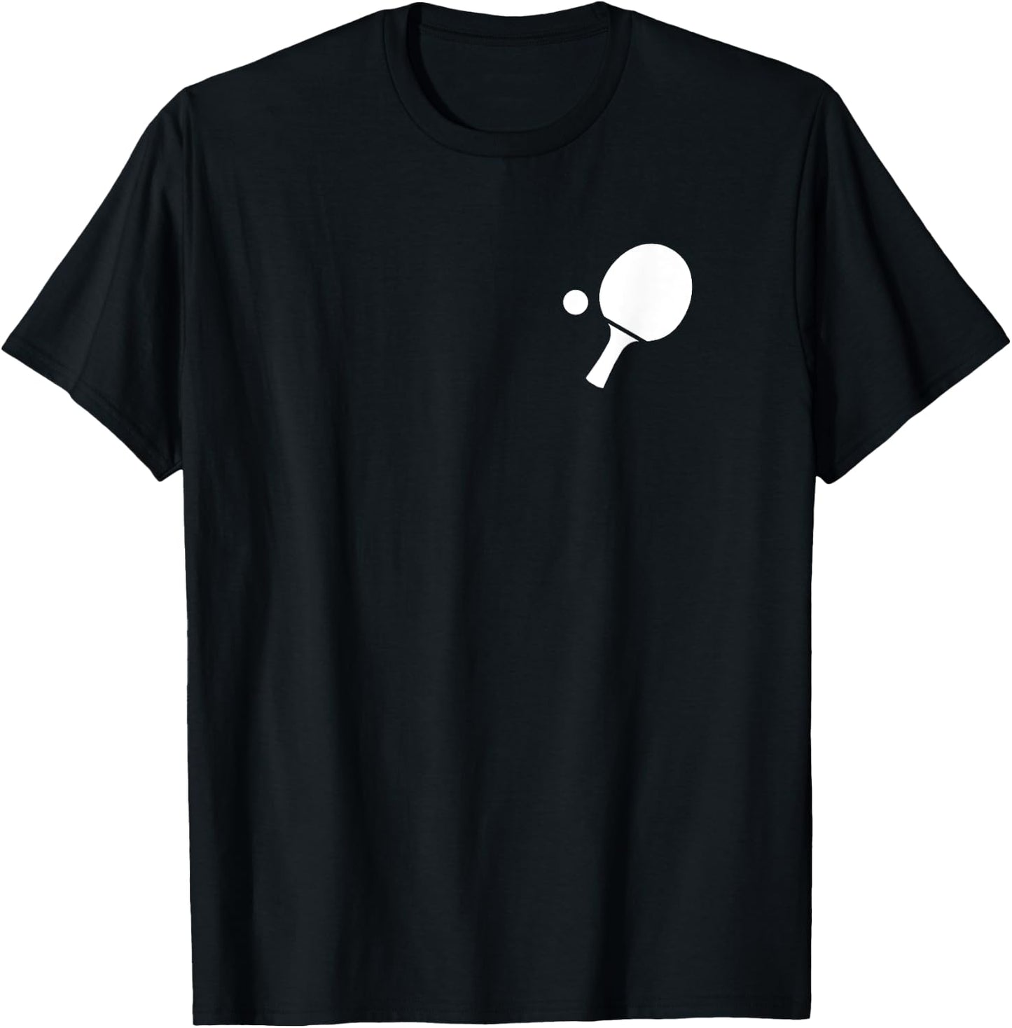 Table Tennis Racket Bat Ping Pong Paddle Simple Table Tennis T-Shirt - T-Shirt | Black