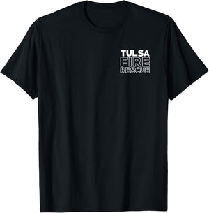 City of Tulsa Fire Rescue Oklahoma Firefighter T-Shirt - T-Shirt | Black