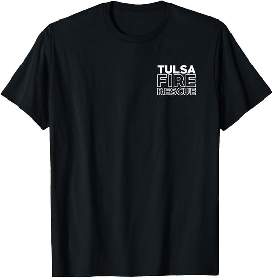 City of Tulsa Fire Rescue Oklahoma Firefighter T-Shirt - T-Shirt | Black