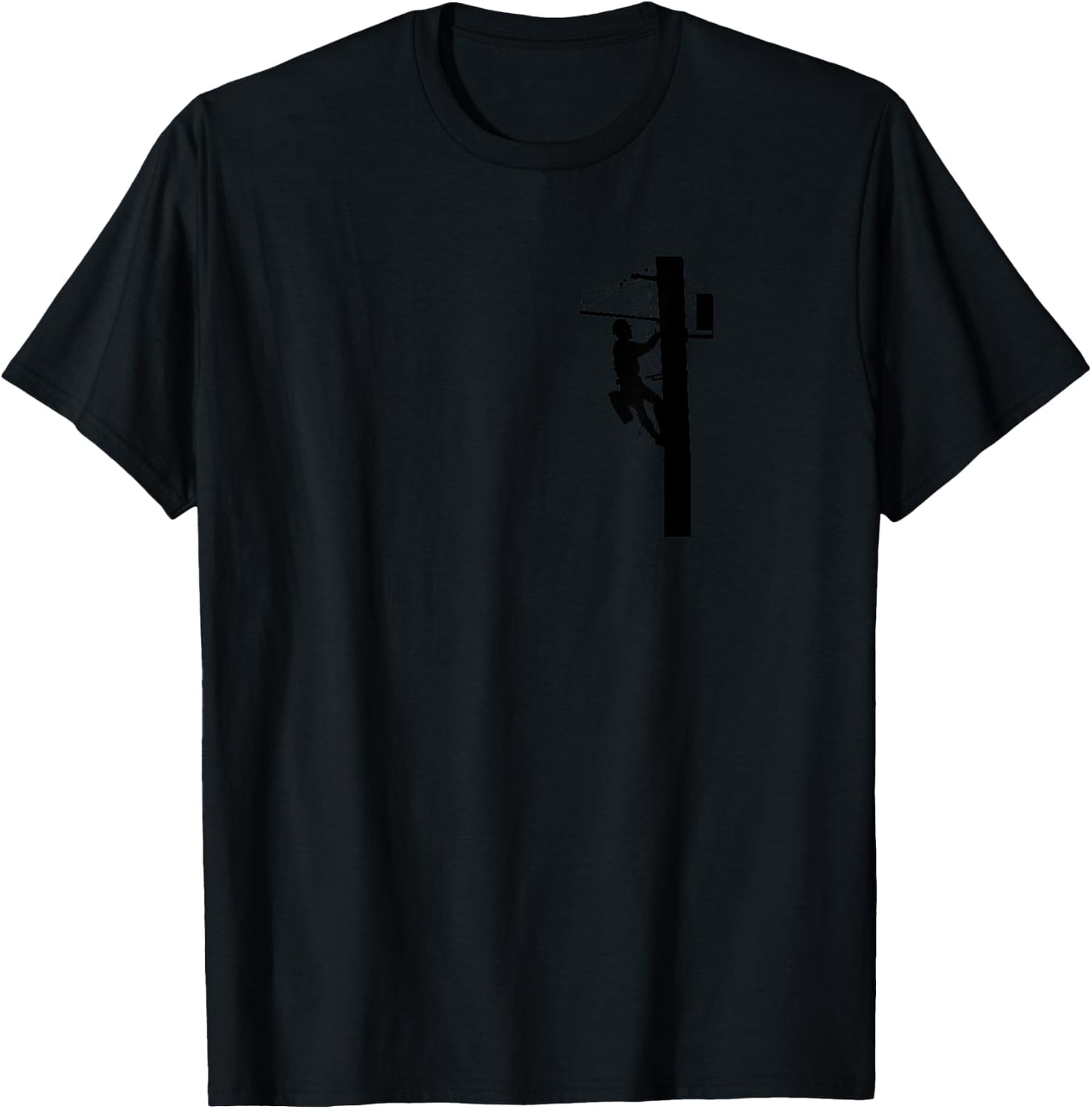 Lineman | Electric Cable Lineman Gift T-Shirt - T-Shirt | Black