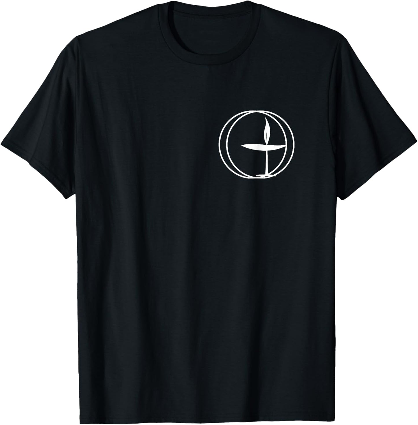 Unitarian Universalist Shirt, Flaming Chalice T-Shirt - T-Shirt | Black