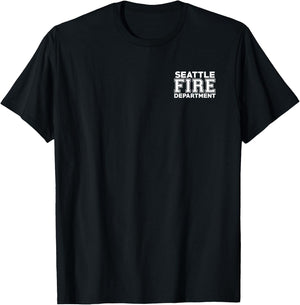City of Seattle Fire Rescue Washington Firefighter T-Shirt - T-Shirt | Black