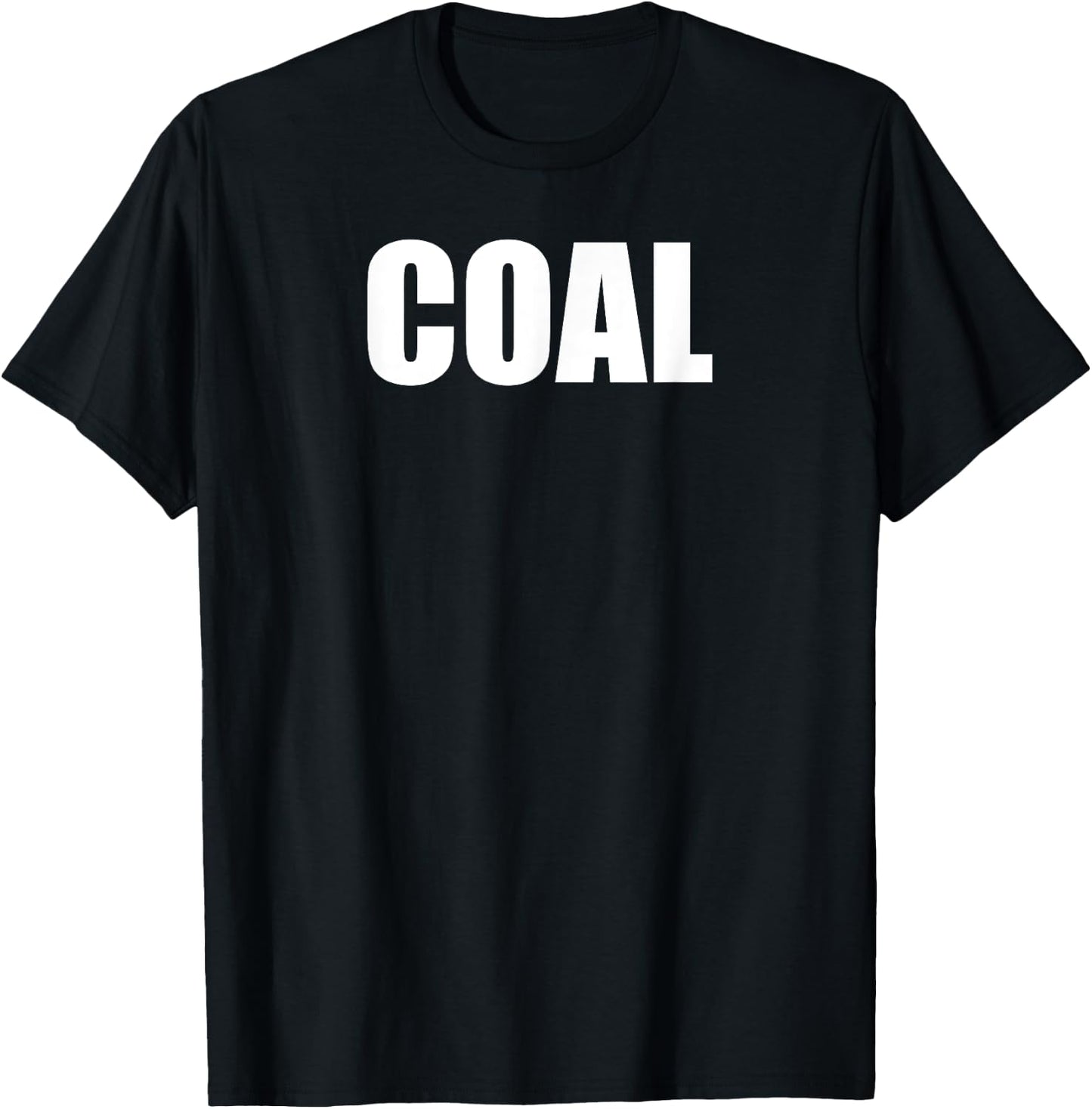 Funny DIY Coal Christmas Costume T-Shirt - T-Shirt | Black
