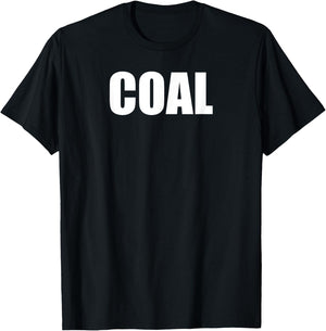 Funny DIY Coal Christmas Costume T-Shirt - T-Shirt | Black