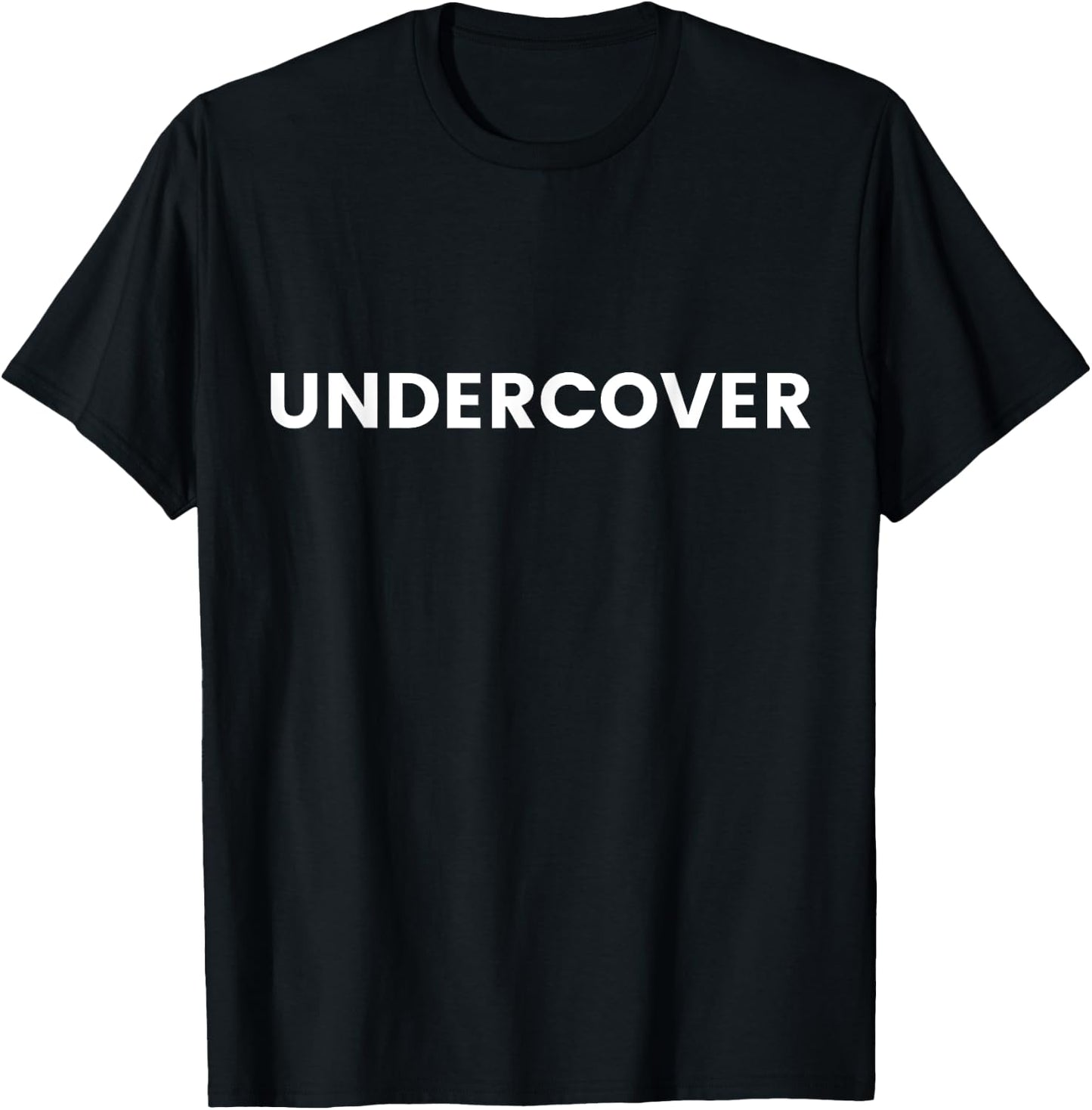 Undercover Cop Shirt - Under Cover Police FBI Agent Costume T-Shirt - T-Shirt | Black