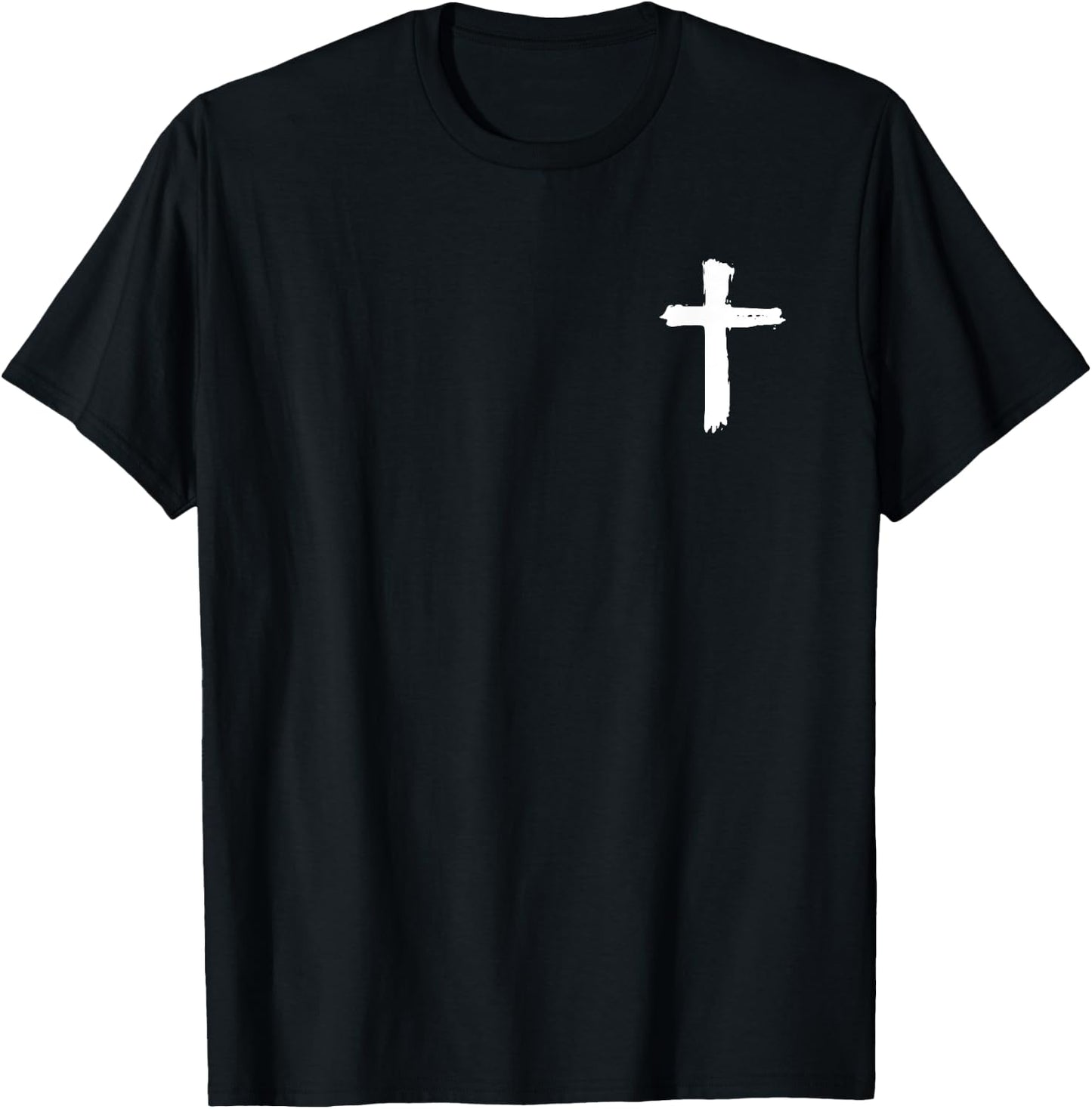 Jesus Saves John 3:16-17 Front and Back Print Christian T-Shirt - T-Shirt | Black