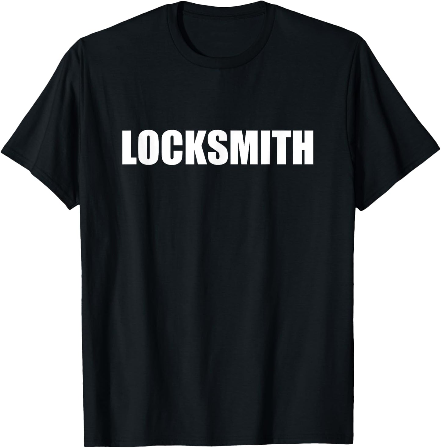 Locksmith Employees Official Uniform Work T-Shirt - T-Shirt | Black