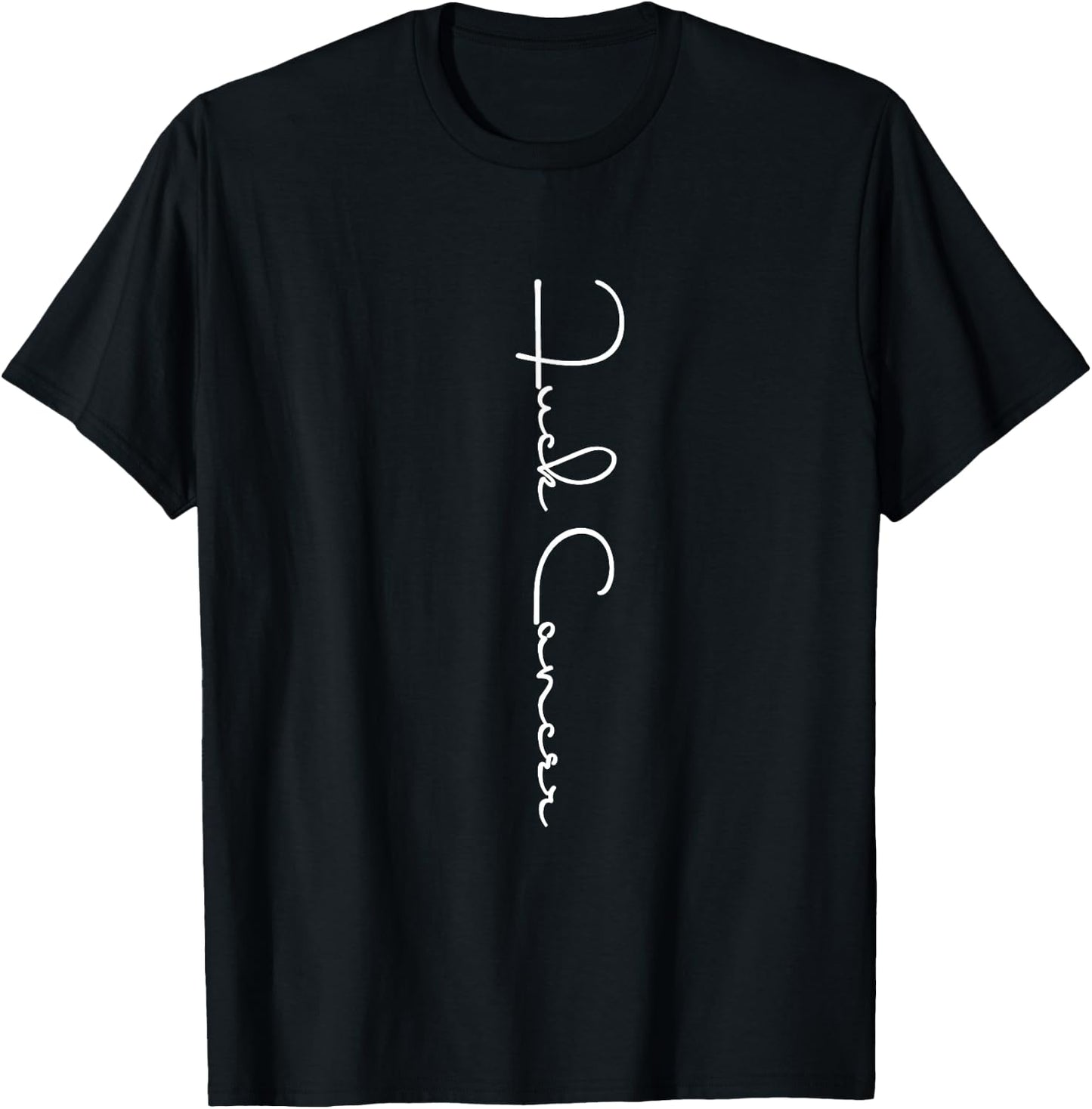 Fuck Cancer Hate Cancer Breast Cancer Awareness T-Shirt - T-Shirt | Black