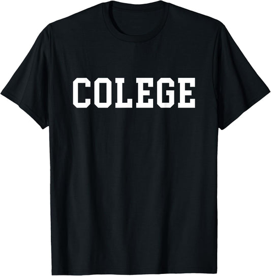 College Misspelled Colege University Varsity Classic T-Shirt - T-Shirt | Black