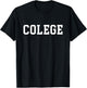 College Misspelled Colege University Varsity Classic T-Shirt - T-Shirt | Black