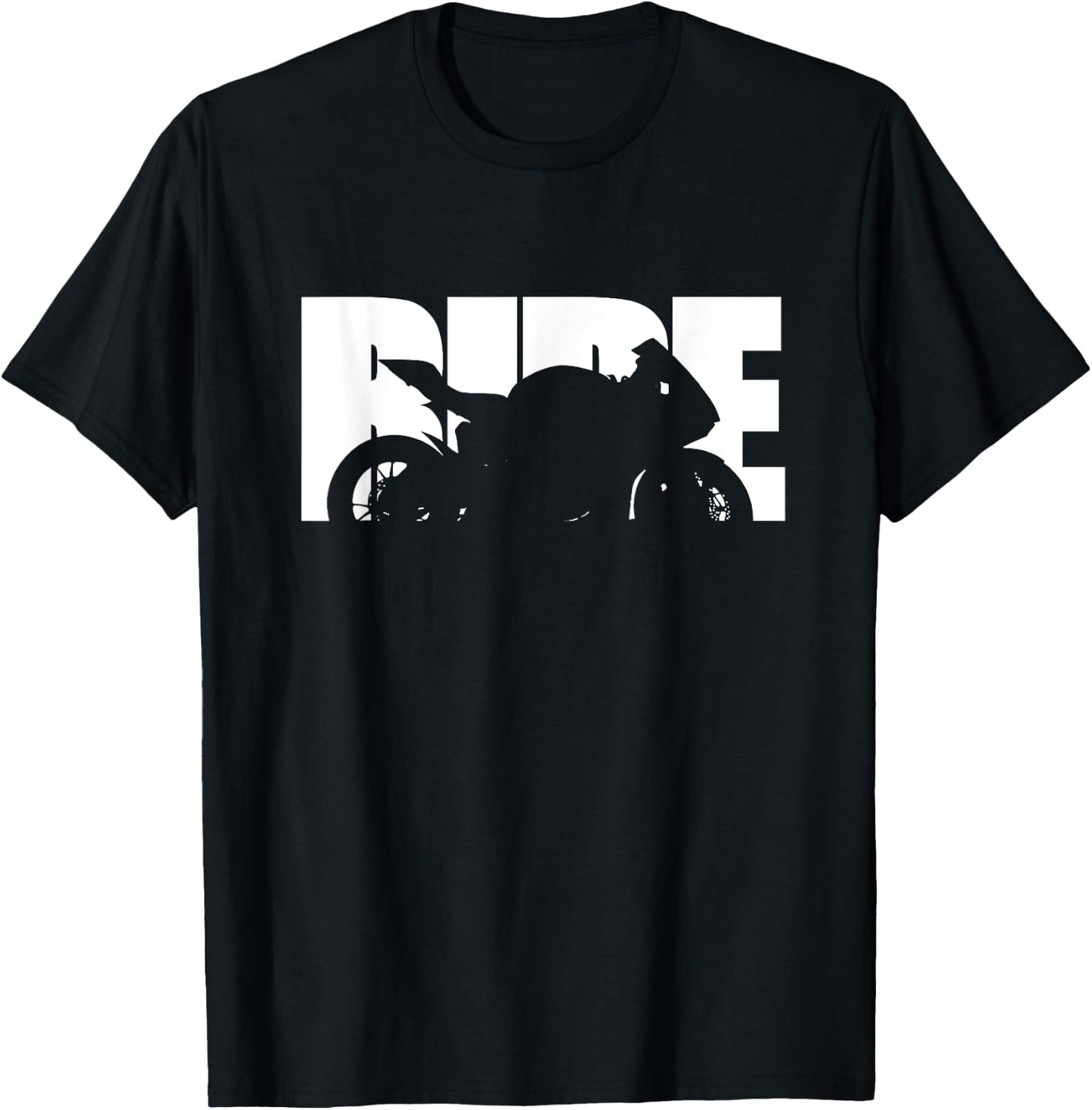 Bike Motorcyclist Apparel Motorcycle Rider Biker T-Shirt - T-Shirt | Black