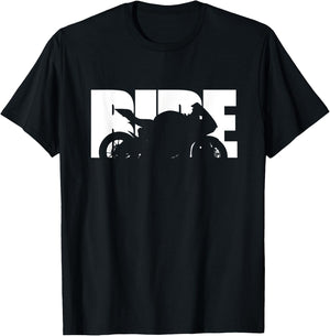 Bike Motorcyclist Apparel Motorcycle Rider Biker T-Shirt - T-Shirt | Black