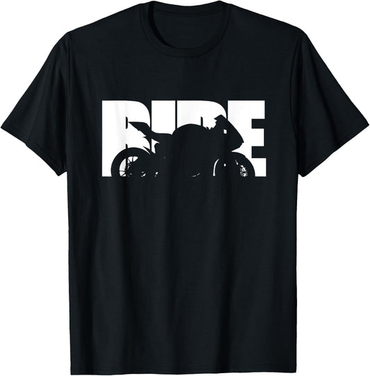 Bike Motorcyclist Apparel Motorcycle Rider Biker T-Shirt - T-Shirt | Black