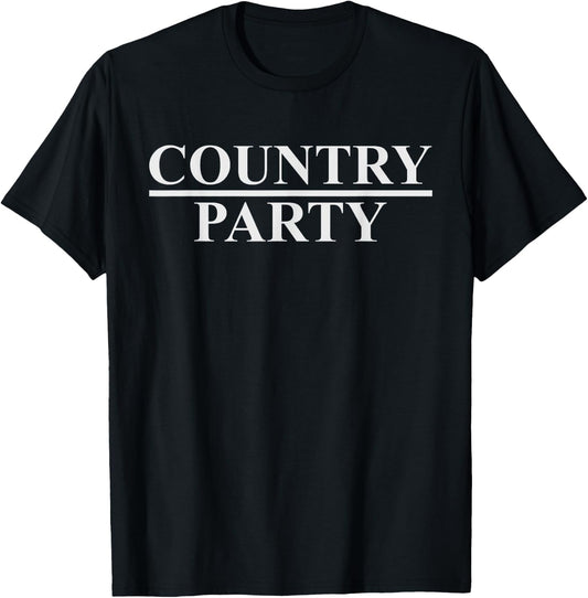 Country Over Party a non Political Reminder to Vote T-Shirt - T-Shirt | Black