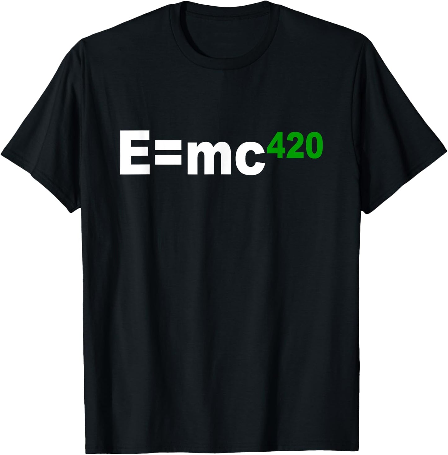 E is mc 420 Weed Pot Ganja Chemical Formula T-Shirt - T-Shirt | Black