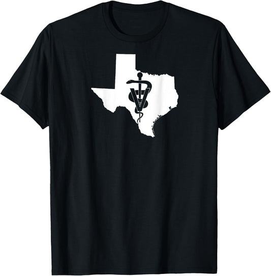 Texas Veterinary Medicine Vet Tech Clinic T-Shirt - T-Shirt | Black