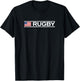 USA Flag Rugby T-Shirt - T-Shirt | Black