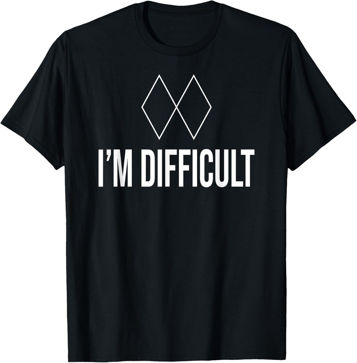 Im Difficult Black Diamond Kids And Ski T-Shirt - T-Shirt | Black